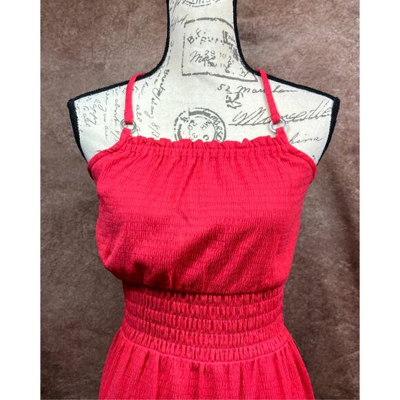 Michael Kors Geranium Smocked Maxi Dress Geranium S - Picture 5 of 14